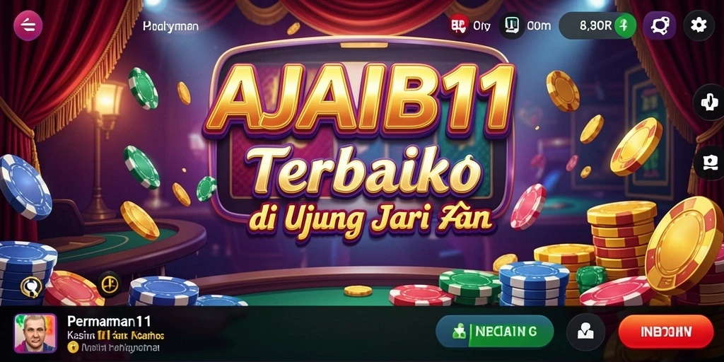 Screenshot AJAIB11 menampilkan gameplay menarik dari permainan Kasino.