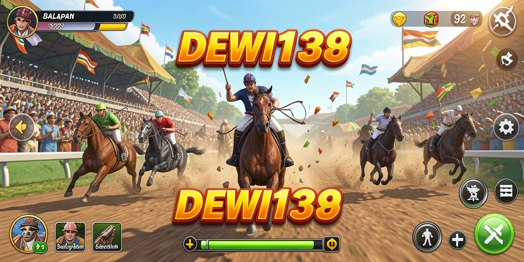 Tampilan menarik dari gameplay Racing di DEWI138.