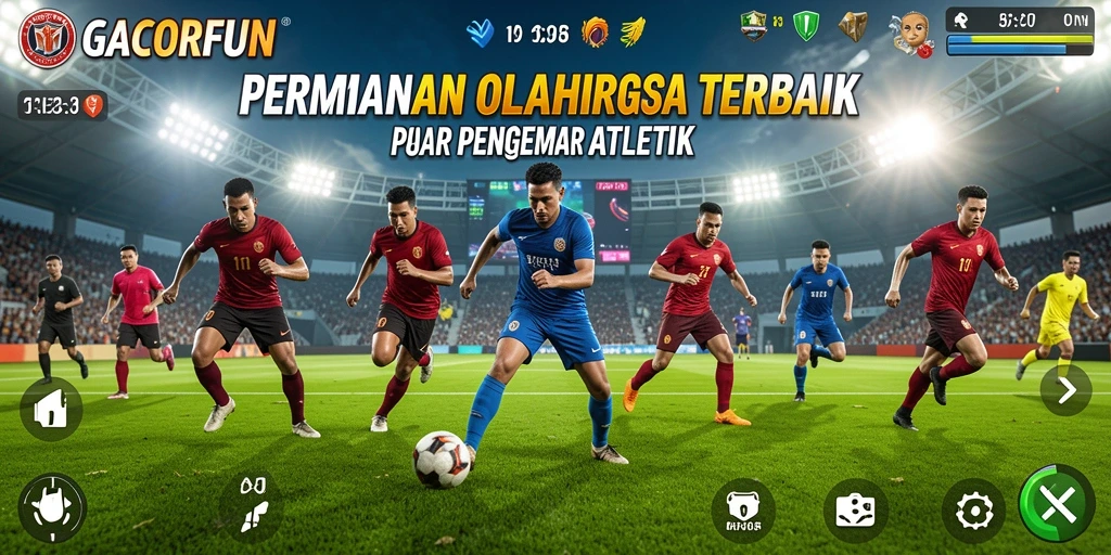 Tampilan gameplay seru dari GACORFUN dengan berbagai olahraga.