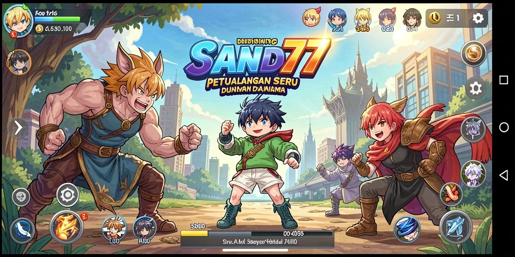 Tampilan gameplay menarik di dunia Anime yang penuh aksi.